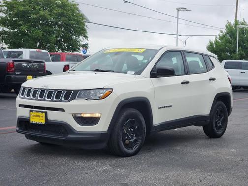 White Clearcoat 2020 Jeep Compass Sport