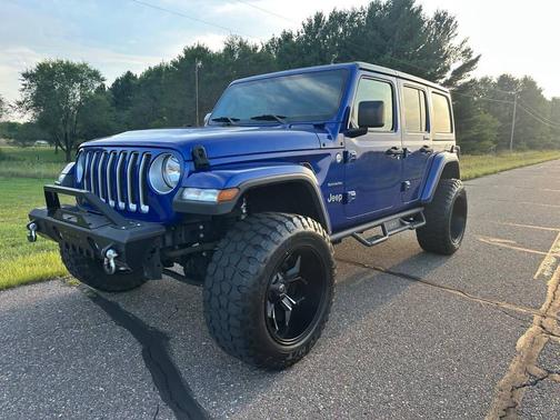 Ocean Blue Metallic Clearcoat 2018 Jeep Wrangler Unlimited Sahara