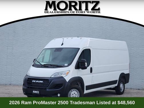 White 2026 RAM ProMaster 2500 High Roof