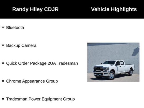 Bright White Clearcoat 2026 RAM 2500 Tradesman