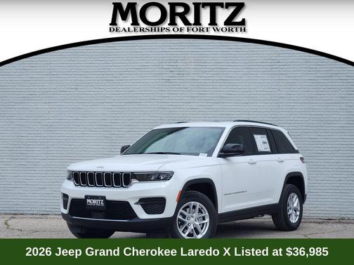 Bright White Clearcoat 2026 Jeep Grand Cherokee Laredo X SUV
