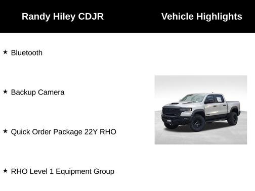 Silver 2026 RAM 1500 RHO