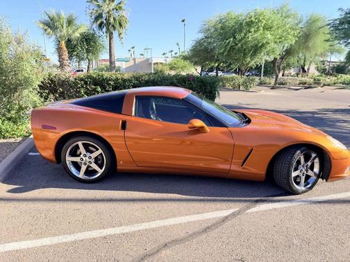 Orange 2008 Chevrolet Corvette Base