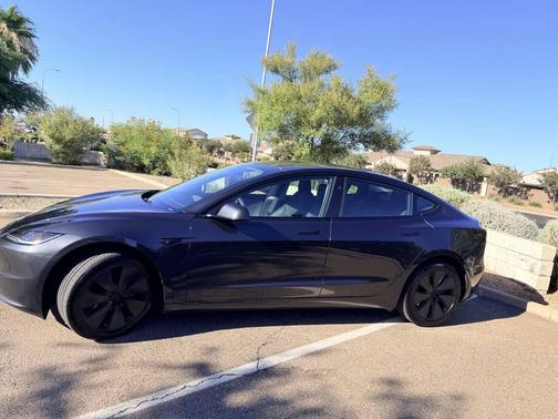 Gray 2025 Tesla Model 3 Long Range