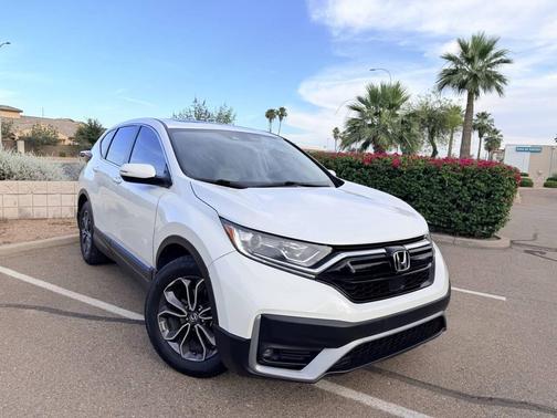 White 2021 Honda CR-V 2WD EX