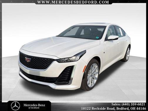 Crystal White Tricoat 2024 Cadillac CT5 Luxury