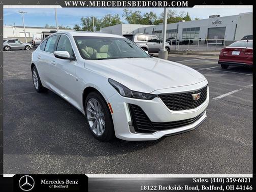Crystal White Tricoat 2024 Cadillac CT5 Luxury
