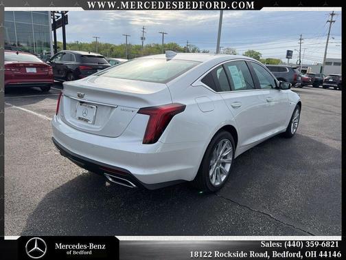 Crystal White Tricoat 2024 Cadillac CT5 Luxury