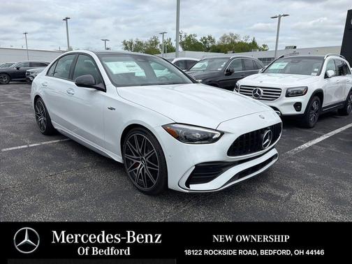 MANUFAKTUR Moonlight White Metallic 2026 Mercedes-Benz AMG C 43 4MATIC