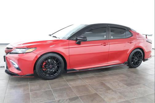 Supersonic Red/Midnight Black Metallic 2020 Toyota Camry TRD V6