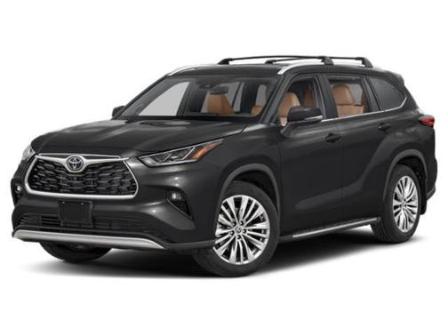 Midnight Black Metallic 2023 Toyota Highlander Platinum
