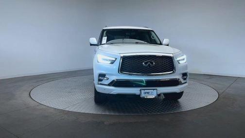 Moonstone White 2019 INFINITI QX80 Luxe