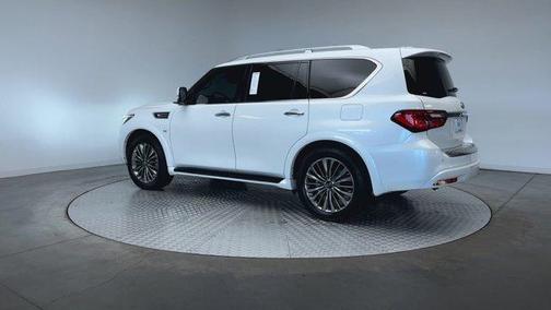 Moonstone White 2019 INFINITI QX80 Luxe