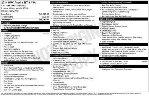 2014 GMC Acadia SLT-1
