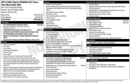 2013 GMC Sierra 2500 SLT