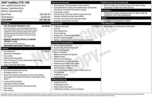 2007 Cadillac CTS Base