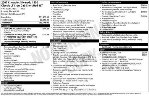 2007 Chevrolet Silverado 1500 LT1 Crew Cab