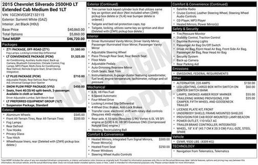 2015 Chevrolet Silverado 2500 LT