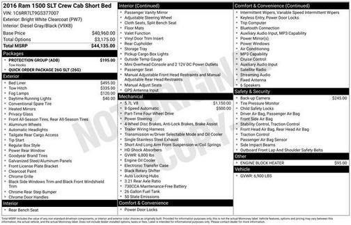 2016 RAM 1500 SLT
