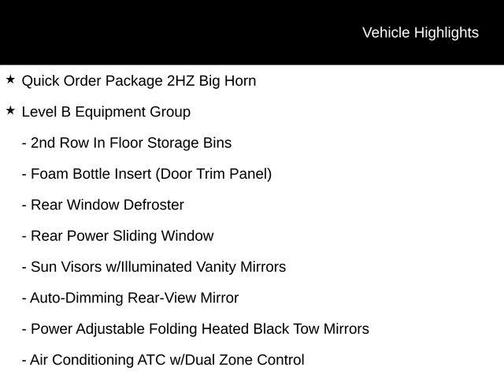 2021 RAM 3500 Big Horn Crew Cab 4x4 8' Box