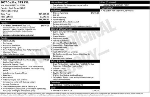 2007 Cadillac CTS Base