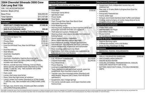 2004 Chevrolet Silverado 3500 LT Crew Cab