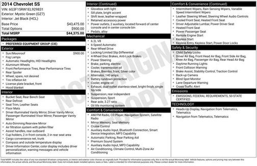 2014 Chevrolet SS Base