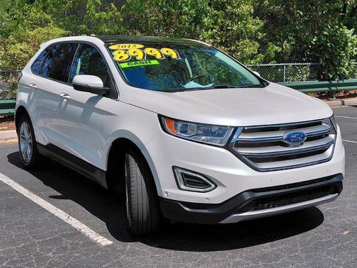 White 2015 Ford Edge Titanium