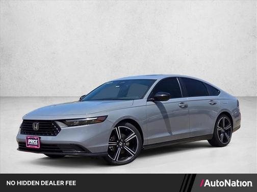 Solar Silver Metallic 2024 Honda Accord Hybrid Sport