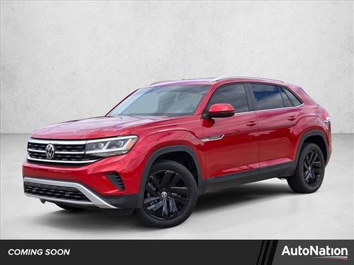 Aurora Red Metallic 2023 Volkswagen Atlas Cross Sport 3.6L V6 SE w/Technology
