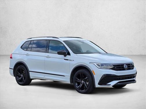 Opal White Pearl 2023 Volkswagen Tiguan 2.0T SE R-Line Black