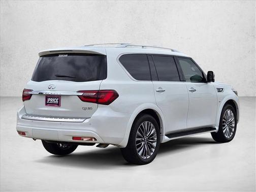 Moonstone White 2019 INFINITI QX80 Luxe