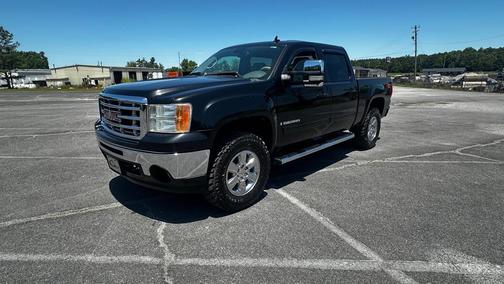 BLACK 2009 GMC Sierra 1500 SLT Crew Cab