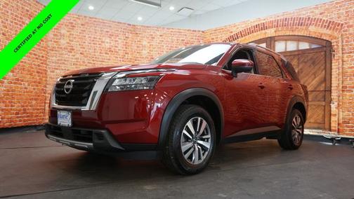 Scarlet Ember 2025 Nissan Pathfinder SL