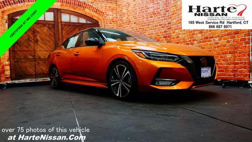 Orange 2021 Nissan Sentra SR