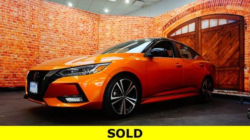 Orange 2021 Nissan Sentra SR