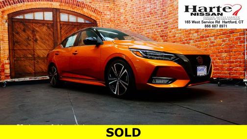 Orange 2021 Nissan Sentra SR