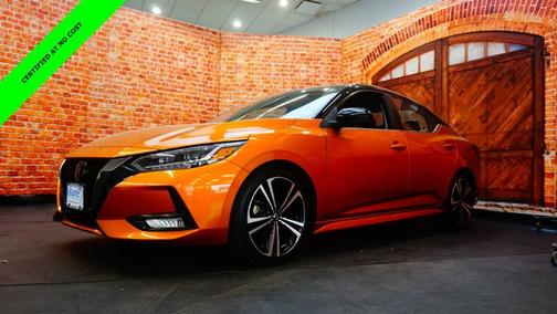 Orange 2021 Nissan Sentra SR