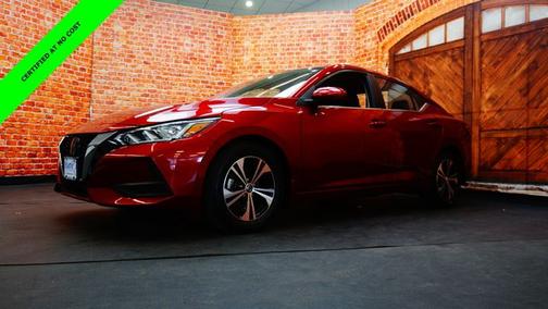 Scarlet Ember 2023 Nissan Sentra SV
