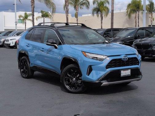 Cavalry Blue / Midnight Black Metallic 2023 Toyota RAV4 Hybrid XSE