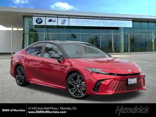 Supersonic Red / Midnight Black Metallic 2025 Toyota Camry XSE