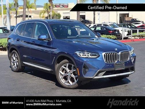 Phytonic Blue Metallic 2024 BMW X3 sDrive30i