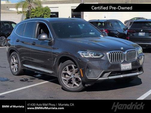 Dark Graphite Metallic 2022 BMW X3 sDrive30i