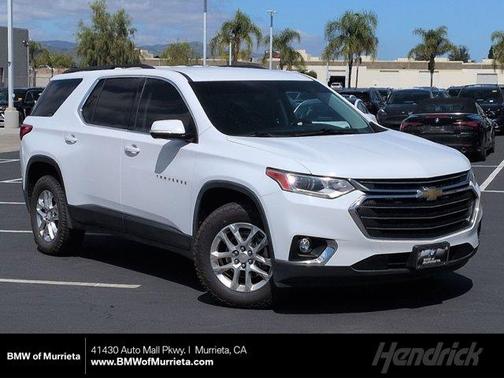 Summit White 2019 Chevrolet Traverse LT Cloth