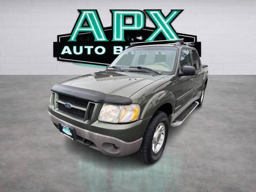 Aspen Green Clearcoat Metallic 2002 Ford Explorer Sport Trac Base