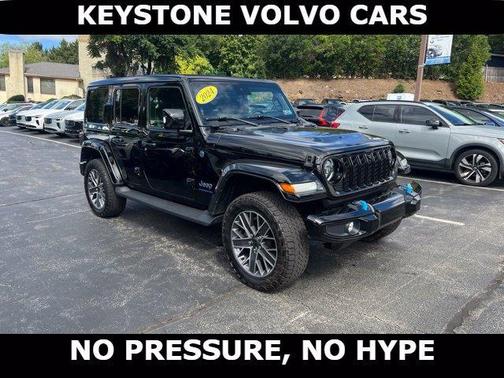 Black Clearcoat 2024 Jeep Wrangler 4xe High Altitude