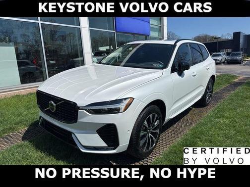 Crystal White 2025 Volvo XC60 B5 Plus