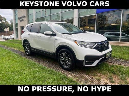 Platinum White Pearl 2021 Honda CR-V Hybrid EX
