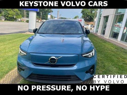 Blue 2023 Volvo C40 Recharge Pure Electric Twin Plus
