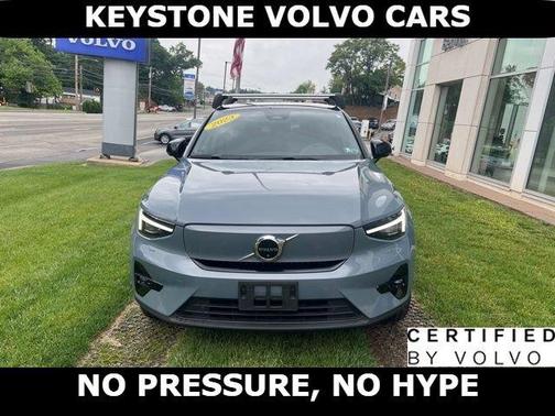 Thunder Gray 2023 Volvo C40 Recharge Pure Electric Twin Ultimate